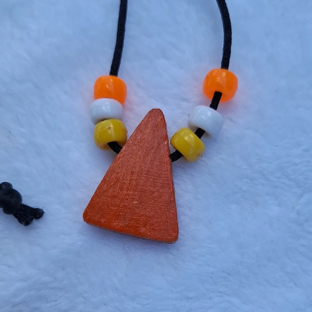 Charming Candy Corn Pendant Necklace for Kids